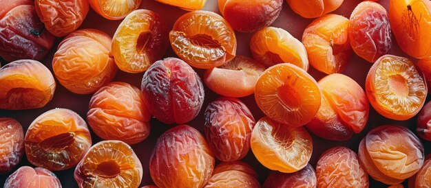 Close Up of a Bunch of Dried Fruit