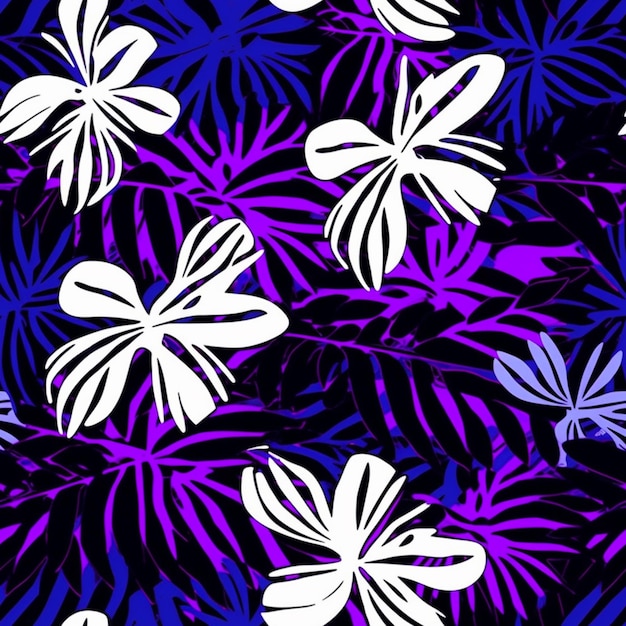 A close up of a bunch of flowers on a black background generative ai