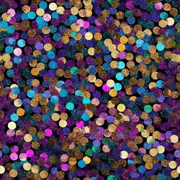 a close up of a bunch of glitter covered circles generative ai