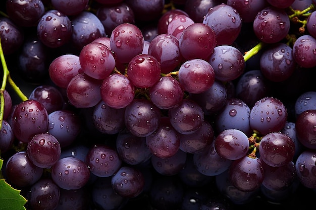 A close up of a bunch of grapes with the word " b " on the bottom.