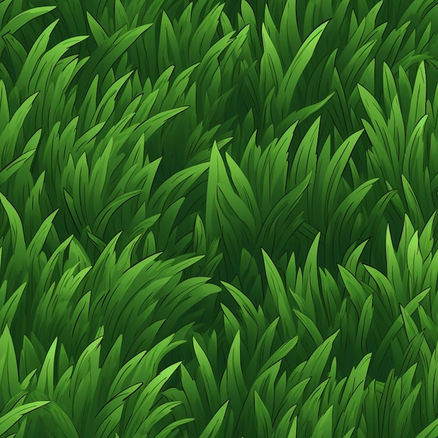 A close up of a bunch of green grass with a white bird generative ai