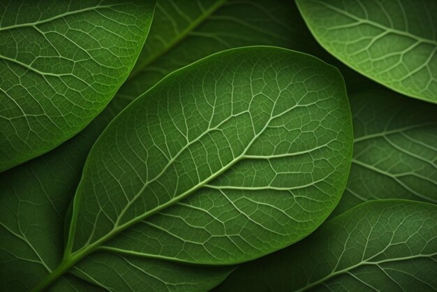 A close up of a bunch of green leaves highly detailed leaves highly detailed green leaves