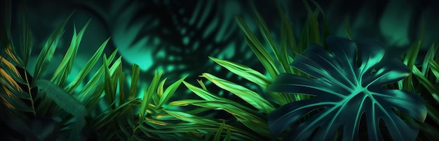 A close up of a bunch of green plants Generative AI image