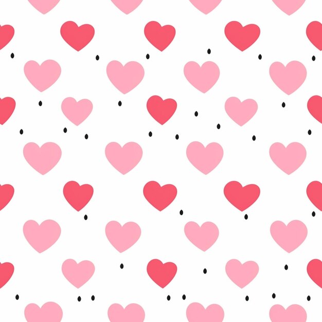 a close up of a bunch of hearts on a white background generative ai