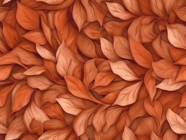 A close up of a bunch of leaves on a table generative ai