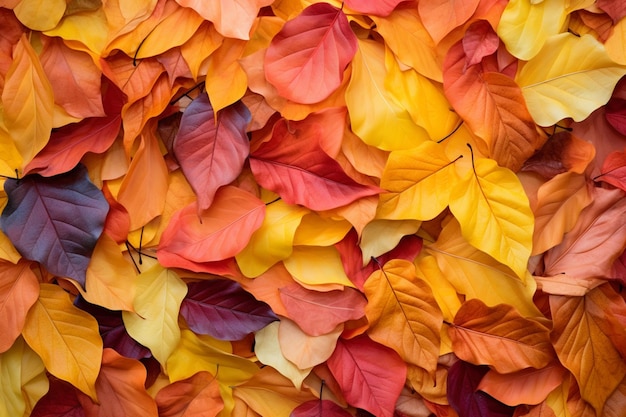 A close up of a bunch of leaves that are on a wall generative ai