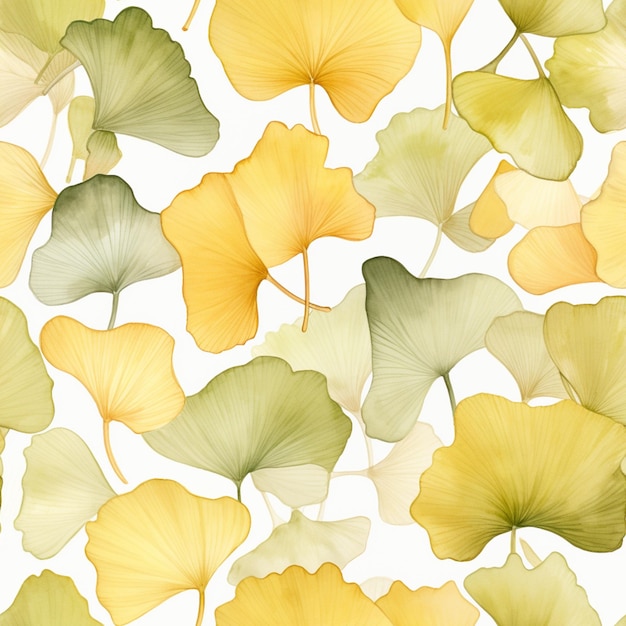 a close up of a bunch of leaves on a white surface generative ai