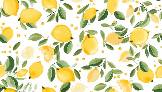 Photo a close up of a bunch of lemons on a white background generative ai