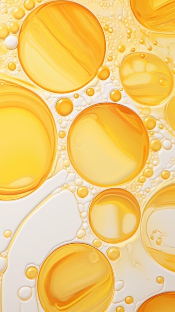 A close up of a bunch of oil bubbles Digital image