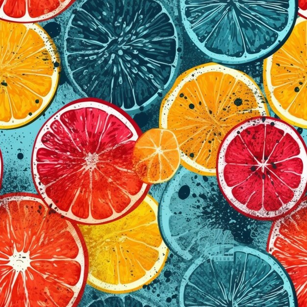 A close up of a bunch of orange slices on a table generative ai