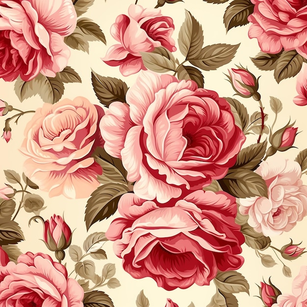 A close up of a bunch of pink roses on a white background generative ai