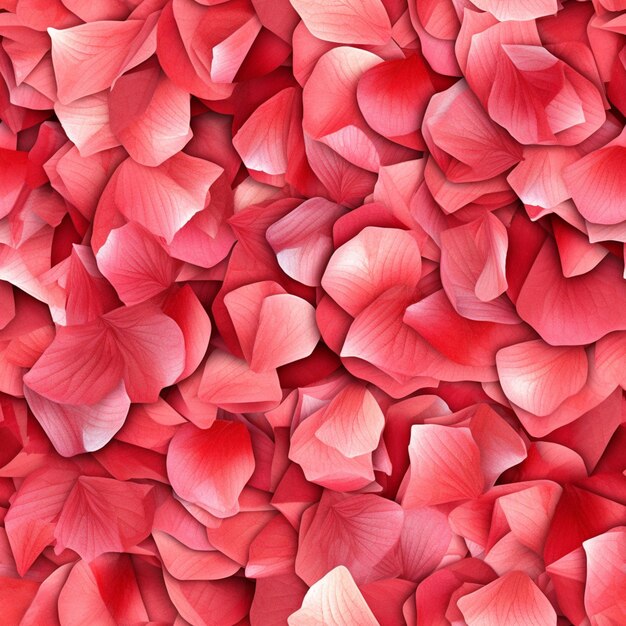 Photo a close up of a bunch of red petals on a table generative ai