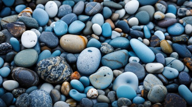 A close up of a bunch of rocks