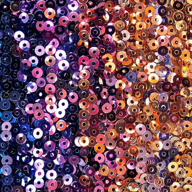 a close up of a bunch of shiny beads