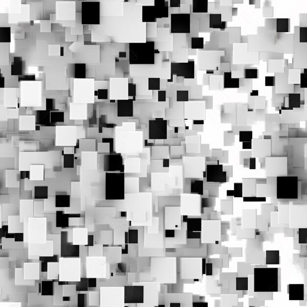 Photo a close up of a bunch of squares of black and white generative ai