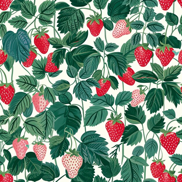 a close up of a bunch of strawberries on a white background generative ai