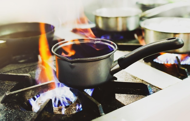 Photo close-up of burning tea