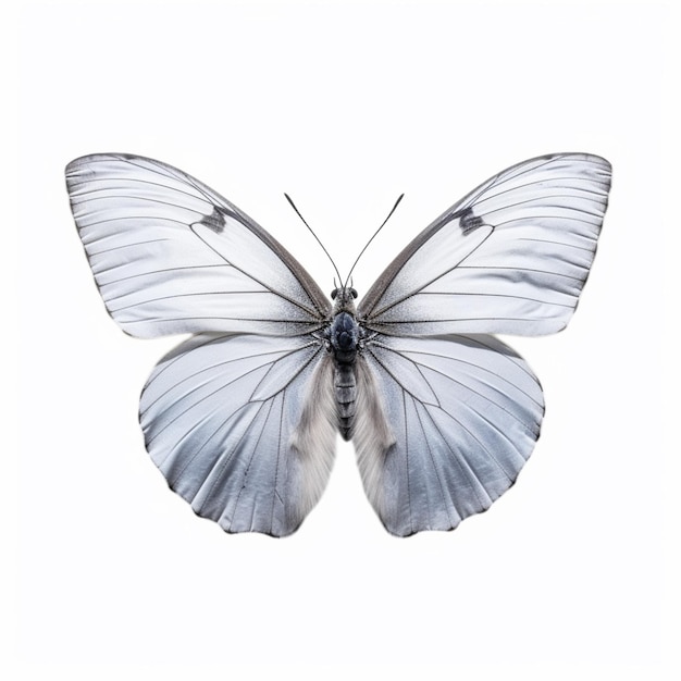 Photo a close up of a butterfly with a white background generative ai