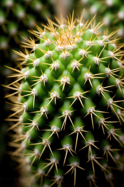 a close up of a cactus