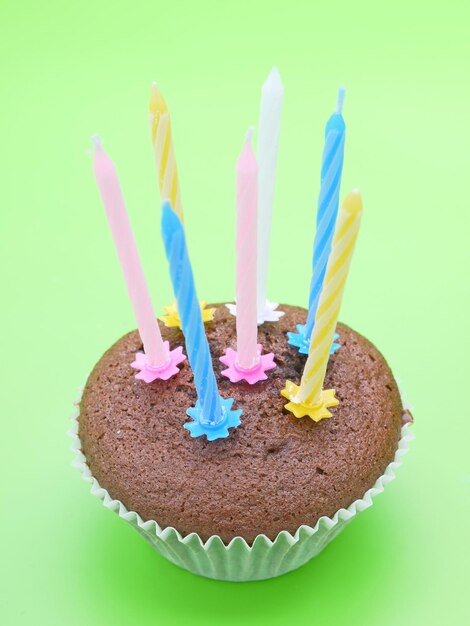 Close-up of cake against white background