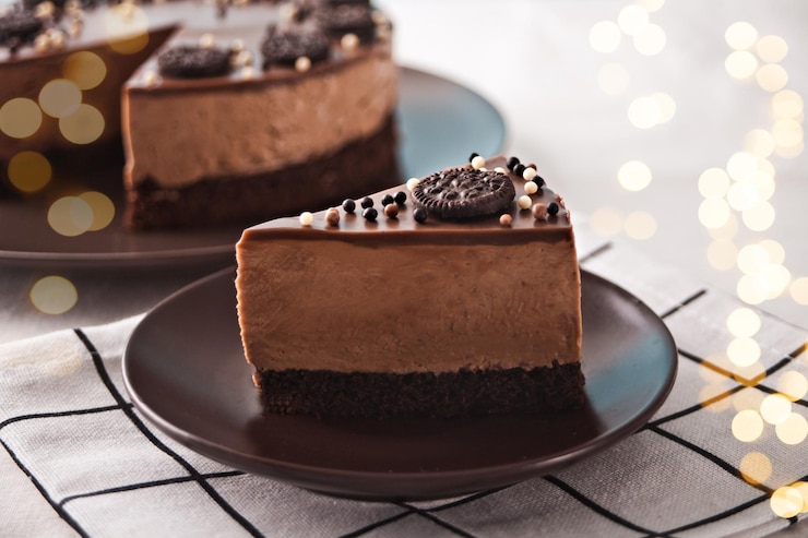 Photo テーブルの上にある皿の中のケーキのクローズアップ