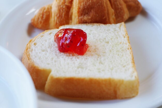 Close-up of cake in plate