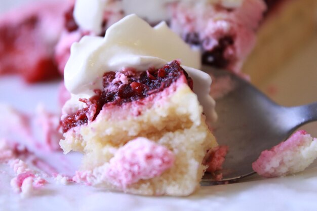 Close-up of cake in plate