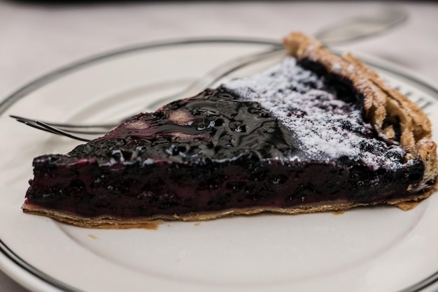 Close-up of cake in plate