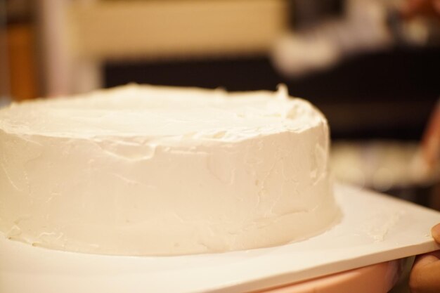 Close-up of cake in plate