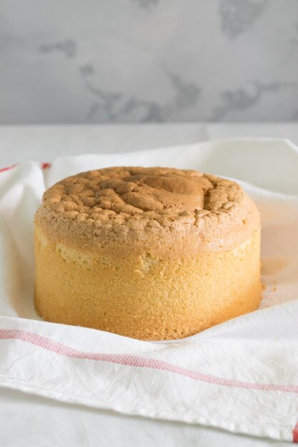 Foto prossimo piano della torta sul piatto