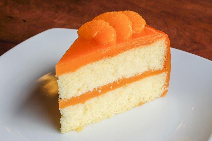 Photo テーブルの上のケーキの切片のクローズアップ