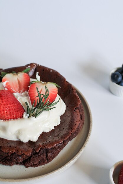 Close-up of cake on table