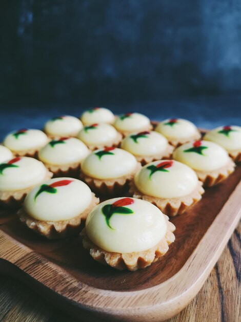 Foto close-up della torta sul tavolo