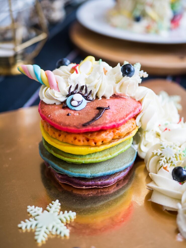 Photo close-up of cake on table