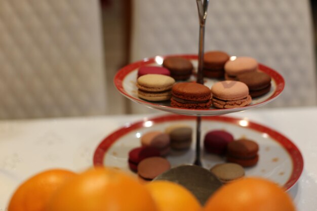 Close-up of cake on table