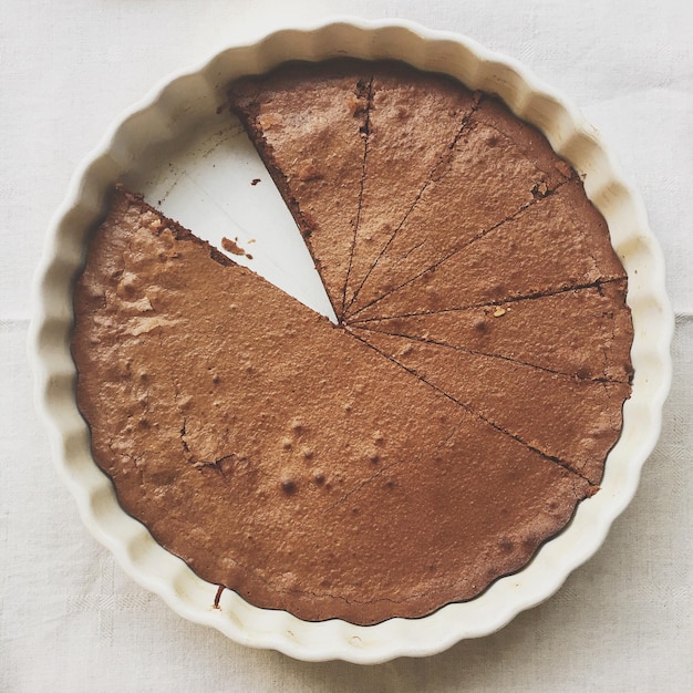 テーブルの上のケーキのクローズアップ