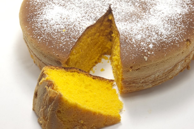 テーブルの上のケーキのクローズアップ