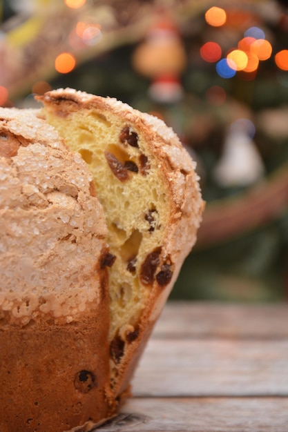 Foto close-up della torta sul tavolo