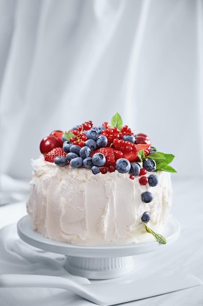 Photo close-up of cake on table