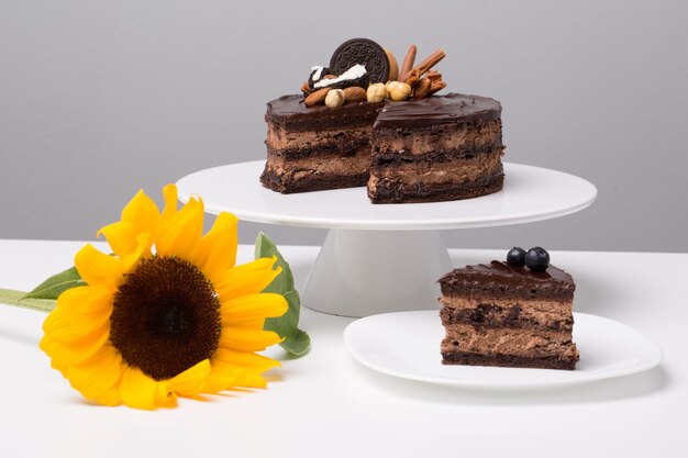 Close-up of cake on table