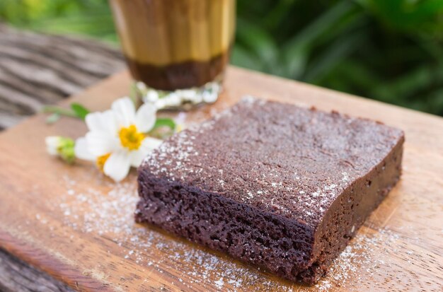 Close-up of cake on table