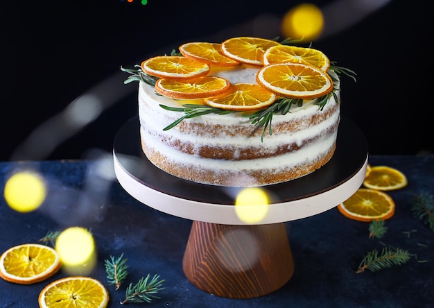 Photo close-up of cake on table