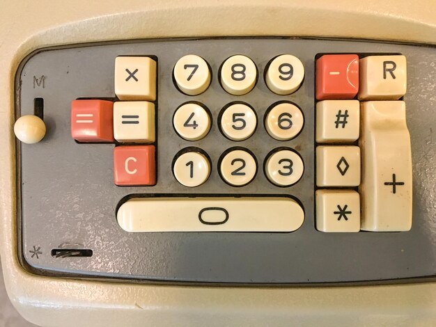 Close-up of calculator