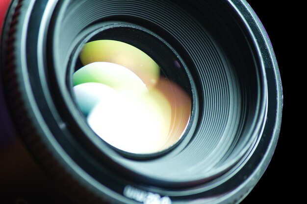 Close-up of camera lens