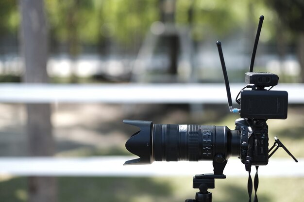 Photo close-up of camera photographing