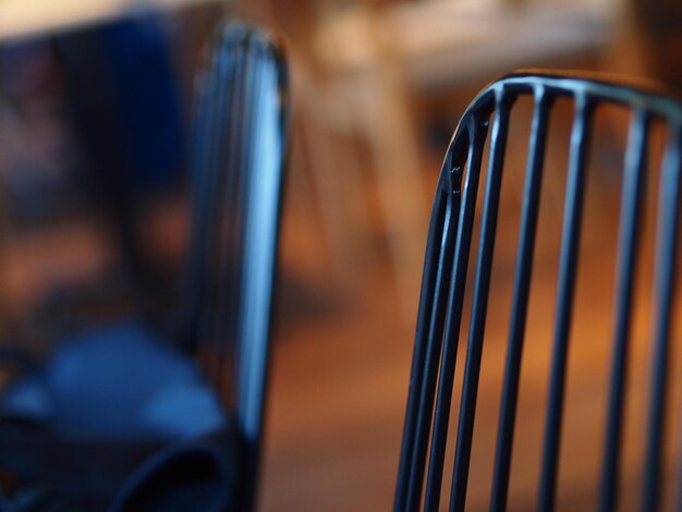 Close-up of camera on table