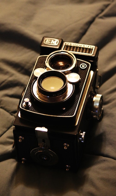 close-up of camera