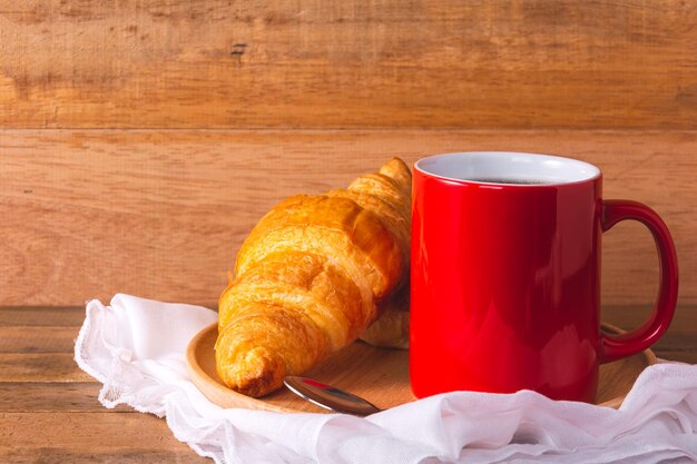 Close-up of cappuccino served on table