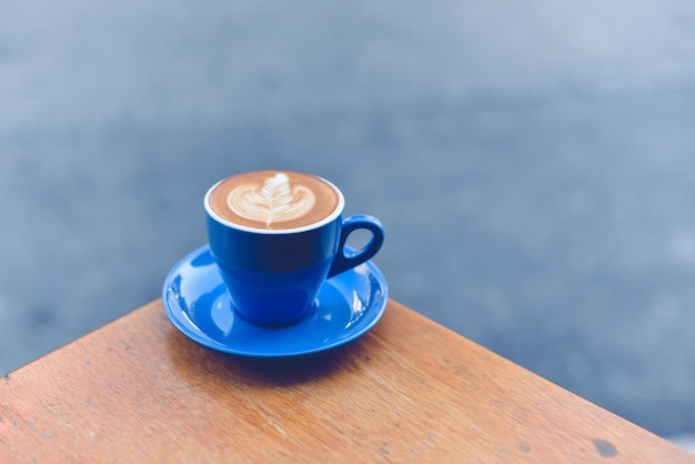 close-up of cappuccino on table