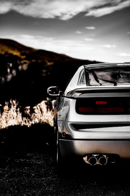 Close-up of car against the sky